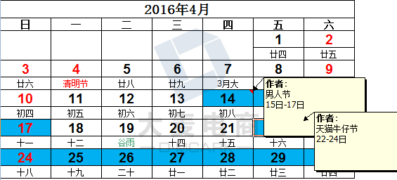 别错过！从牛仔节到T恤节，盘点2016淘系活动日程安排